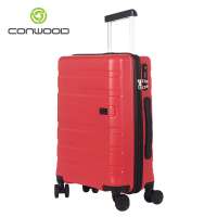 CONWOOD PP TROLLEY CASE 3PCS PP LUGGAGE HARD SHELL SUITCASE CARRY ON LUGGAGE 2018 HOT SALE HIGH QUALITY LUGGAGE BSCI FACTORY SGS