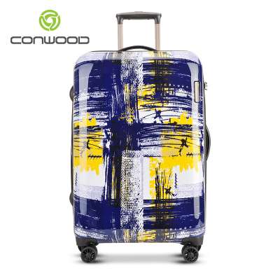 BSCI certification ABS PC trolley luggage suitcase for wonderful trip